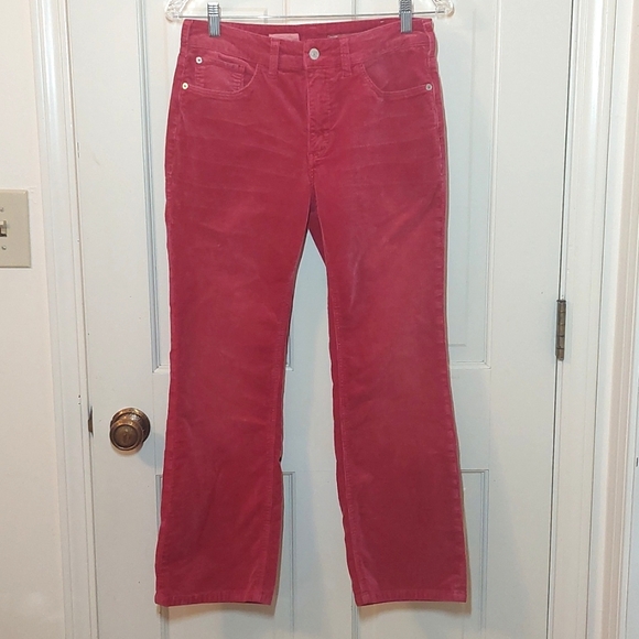 Pilcro Raspberry Corduroy Pants, Size 27 - Picture 2 of 10